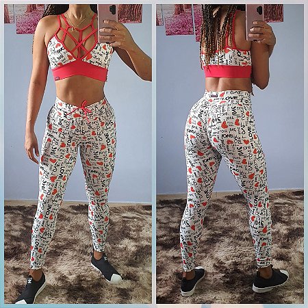 Conjunto Legging Fitness Love