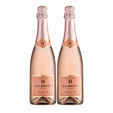 Kit 2 Espumantes Halberth Moscatel Rosé 750ml