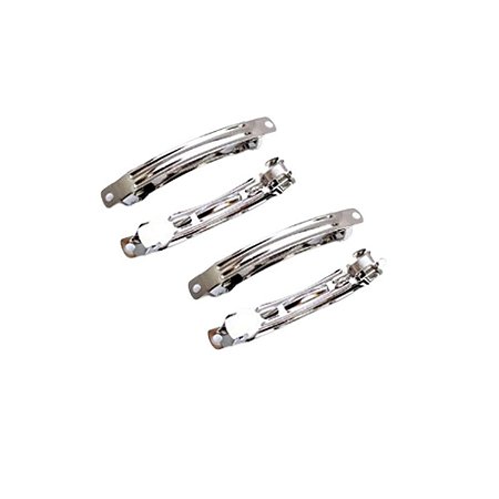 500 BASE DE PRESILHA MONTAR CABELO 5,0CM PRATA/NÍQUEL