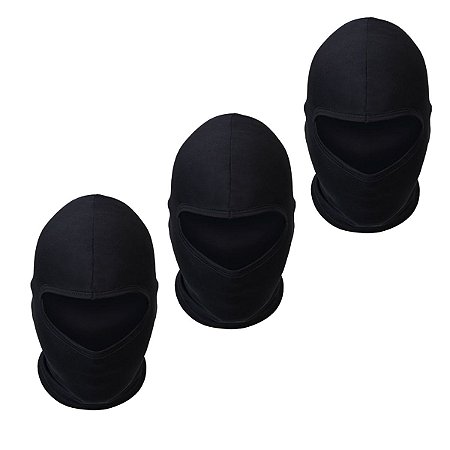 06 Touca Toca Ninja Balaclava Capuz Motoboy Preta Poliéster