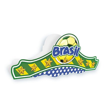 01 Chapéu Pirata Copa do Mundo Acessório Futebol Brasil 2022