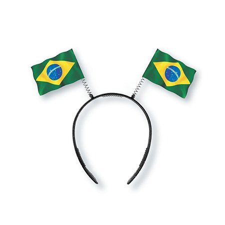 03 Tiara Festa Copa do Mundo Futebol Decorar Torcida Brasil