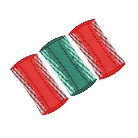 KIT 09 PENTE FINO CABELO PIOLHO LENDEA  PLASTICO