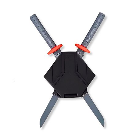Kit Ninja Coleção Heróis Suporte Espada Brinquedo Diversão