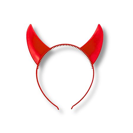 Tiara Arco Chifre Diabinha Festa Fantasia Halloween Carnaval