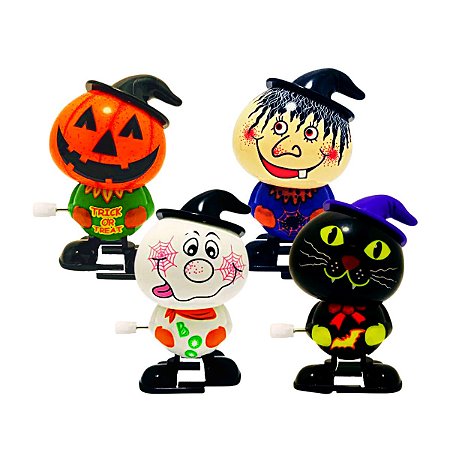 01 Enfeite Boneco Monstrinhos de Corda Decoração Halloween