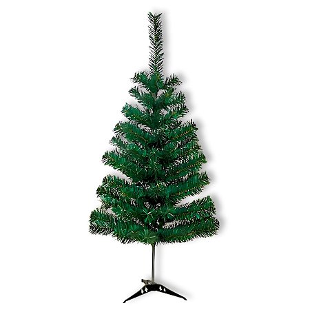 01 Árvore De Natal Pinheiro Pequena Simples Verde- 90cm