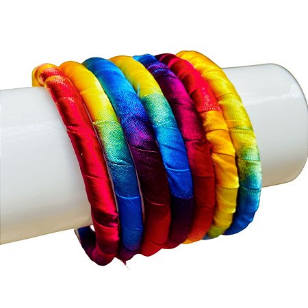 12 Pulseira Bracelete Acessórios Festa Carnaval Colorida