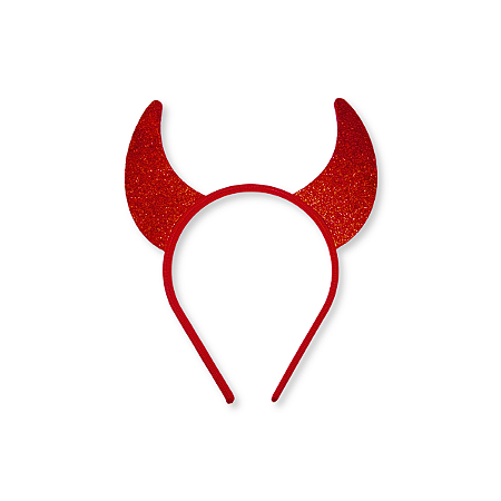 Tiara Arco Chifre Diabinha Fantasia Carnaval Halloween