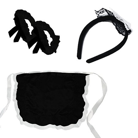 Fantasia Empregada Doméstica Maid Suit Sensual Carnaval
