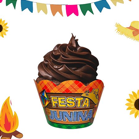72 Forma Cupcake Festa Junina Julina Caipira Roça Arraiá
