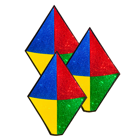 05 Balão Decorativo Festa Junina Enfeite Mural Painel 20cm