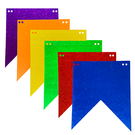 Kit 05 Bandeira EVA Decoração Festa Junina Mural Painel 20cm