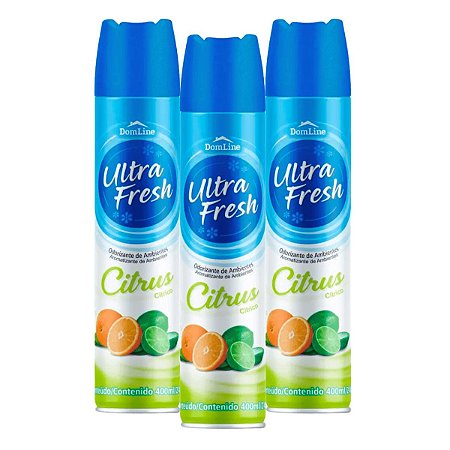 Kit 06 Purificador de Ambiente Cheirinho Fresh Citrus 400ml