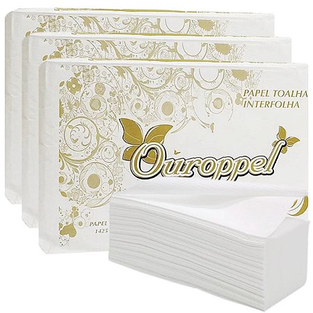 10.000 Papel Toalha Suporte Interfolha Branco Luxo Premium
