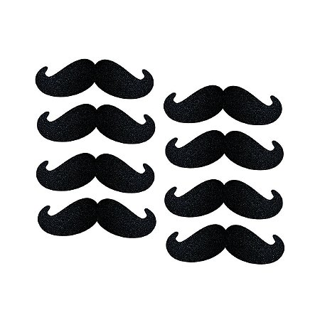 300 Bigode Aplique Dia dos Pais Decoração Enfeite Mesa