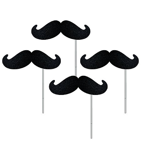 30 Espeto Palito Selfie Bigode Especial Dia dos Pais Foto