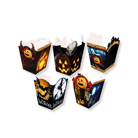 Kit 30 Cachepot Papel Doces Decoraçao Mesa Festa Halloween