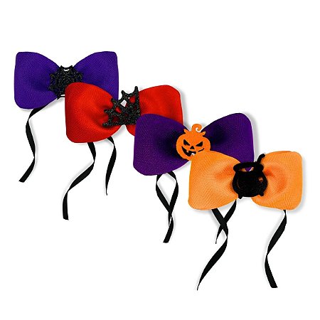 100 Gravata Borboleta Aplique Cachorro Pet Shop Halloween
