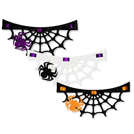 100 Gargantilha Colar EVA Pet Enfeite Banho e Tosa Halloween