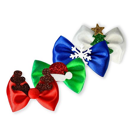 30 Laço Lacinhos Pet Shop Banho Tosa Enfeite Natal Christmas
