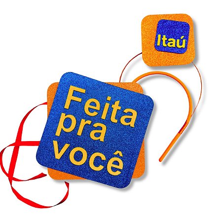 Kit Fantasia Carnaval Tiara + Placa Plaquinha Feita P/ Você Pular Bloquinho