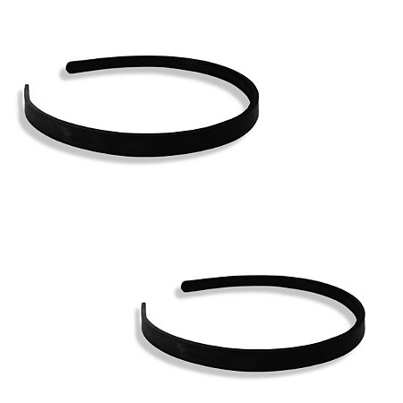 12 Tiara Dentinho Pente Preta Arco Plástico Customizar 10mm