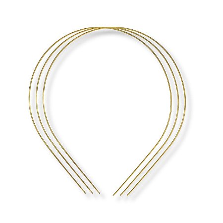 03 Tiara Metal Extra Fina Pérola Importada Artesanato 1.2mm