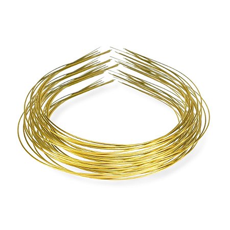 36 Tiara Metal Extra Fina Pérola Importada Artesanato 1.2mm