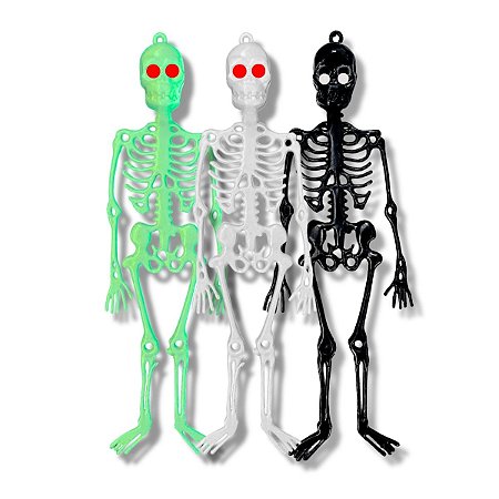 12 Esqueleto Caveira Decoração Festa Halloween Variados