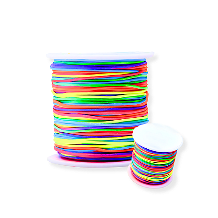 Fio Multicolorido Poliéster Seda Artesanato 2mm 50 Metros