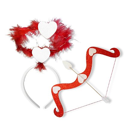 Fantasia Cupido Amor Vermelha Festa Halloween Carnaval