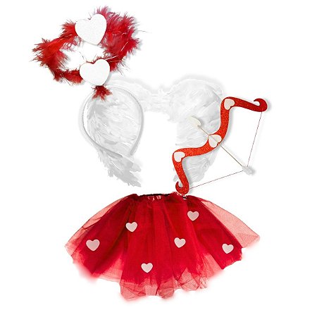 Fantasia Cupido Amor Vermelho Acessório Dia Das Bruxas
