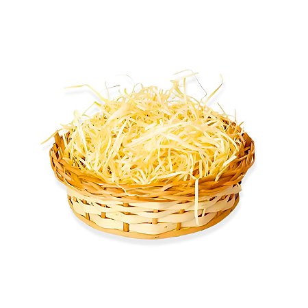 Palha Decorativa Presente Enfeite Preencher Cestas Doce 1Kg