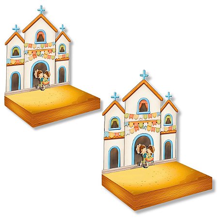 03 Enfeite Mesa Docinhos Decoração Festa Junina Arraial