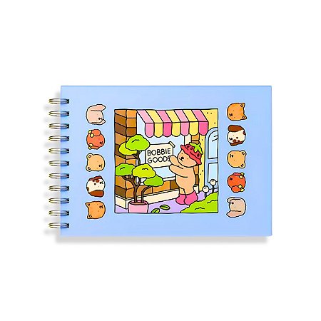 01 Bobbie Goods Livro Colorir Capa Dura Holográfica Folha 180g