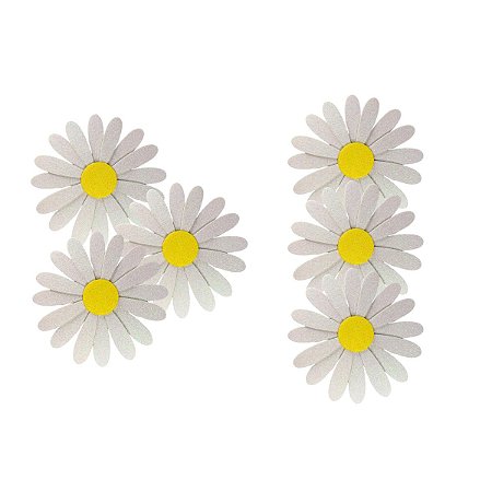 25 Apliques 6cm Florzinha Margaridas Eva Festa Junina Arraial