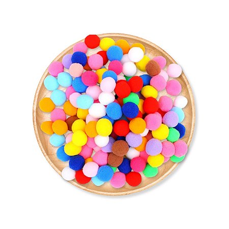1000 Pompom Pom Pom Bolinha Artesanato Poliéster Fofo 10mm Tabela 02