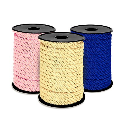 10 Metros Cordão Fio São Francisco 8mm Poliéster Artesanato Tabela 01