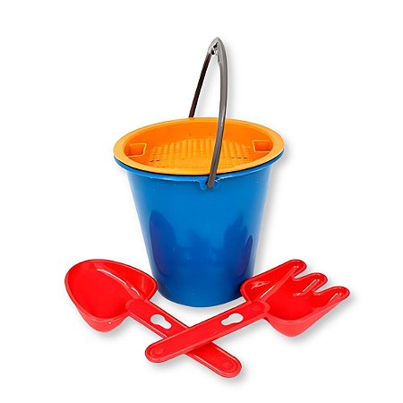 KIT BALDE DE PRAIA BALDINHO PAZINHA INFANTIL BRINQUEDO COLORIDO AREIA CRIANÇA MAR