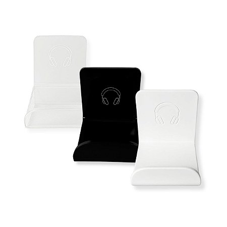 12 Suporte Para Fone de Ouvido Acrílico Resistente Prático