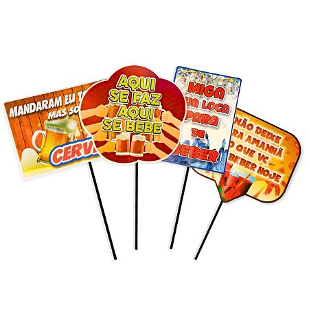 10 Plaquinha Selfie Festa Boteco Placa Bar Frases Divertidas