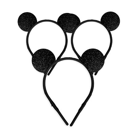 03 Tiara Rato Ratinho Pequeno Mouse Festa Fantasia Carnaval