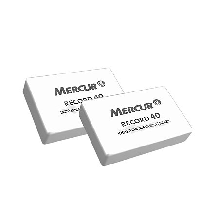 Kit 03 Borracha Apaga Lápis Branca Escolar 40 Record