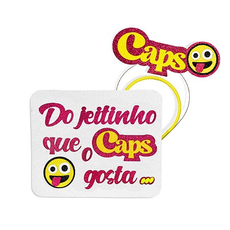 01 Tiara Caps + Placa Eva Festa Fantasia Acessório Carnaval