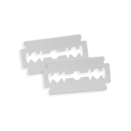 50 Lâmina Barbear Descartável Aço Inoxidável Profissional