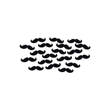 Aplique Mini Bigode Dia Dos Pais Enfeite Decoração 2,5cm