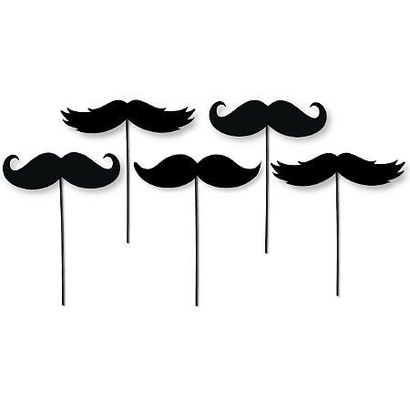 Topper Bigode Dia Pais Enfeite Bolo Topo Palito Decoração
