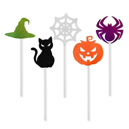 Topper Halloween Enfeite EVA Bolo Decoração Comemoração