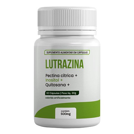 Lutrazina Suplemento Alimentar Com 60 Cápsulas 500mg